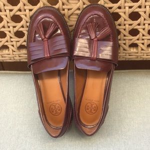 Tory Burch Brown Leather Flats Timeless Design